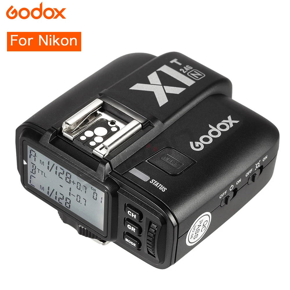 Godox V860II-N X-system GN60 i-TTL HSS Flash Speedlite + X1T-N триггер для Nikon d5300 d7200 d3400 d750 d850 d3100 d90 d3300.