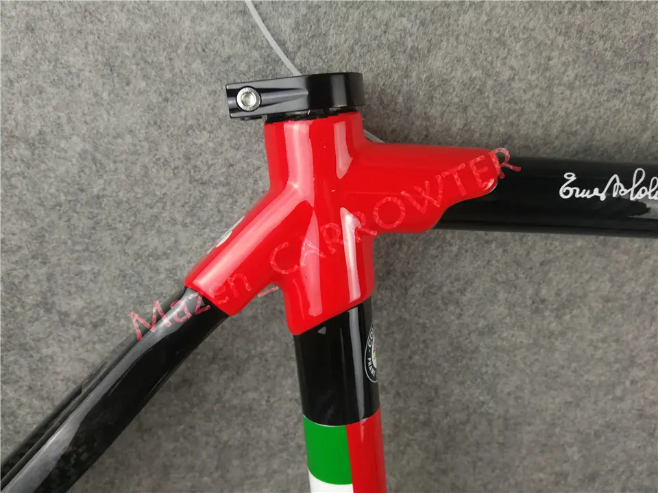 T1000 труба из углеродистого волокна 3K Все глянцевый черный, красный Colnago C60 дороги углерода рамы велосипеда комплект с 48/50/52/54/56 см для вашего выбора