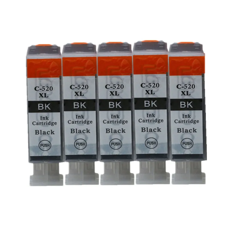 Замена PGI 520 520BK PGI520 PGI-520 PGI-520XL CLI521 XL чернильные картриджи для Canon Pixma IP 3600 4600 4700 MX 860 870 чернил - Цвет: 5BK