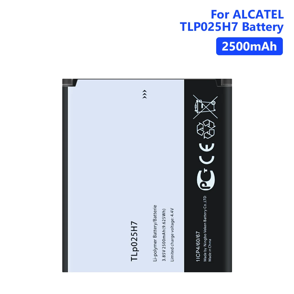 2500 мАч TLp025H7 мобильный телефон Литий-полимерный аккумулятор для Alcatel 5051 Pop 4(5,0) TLp025H1 батареи для телефонов