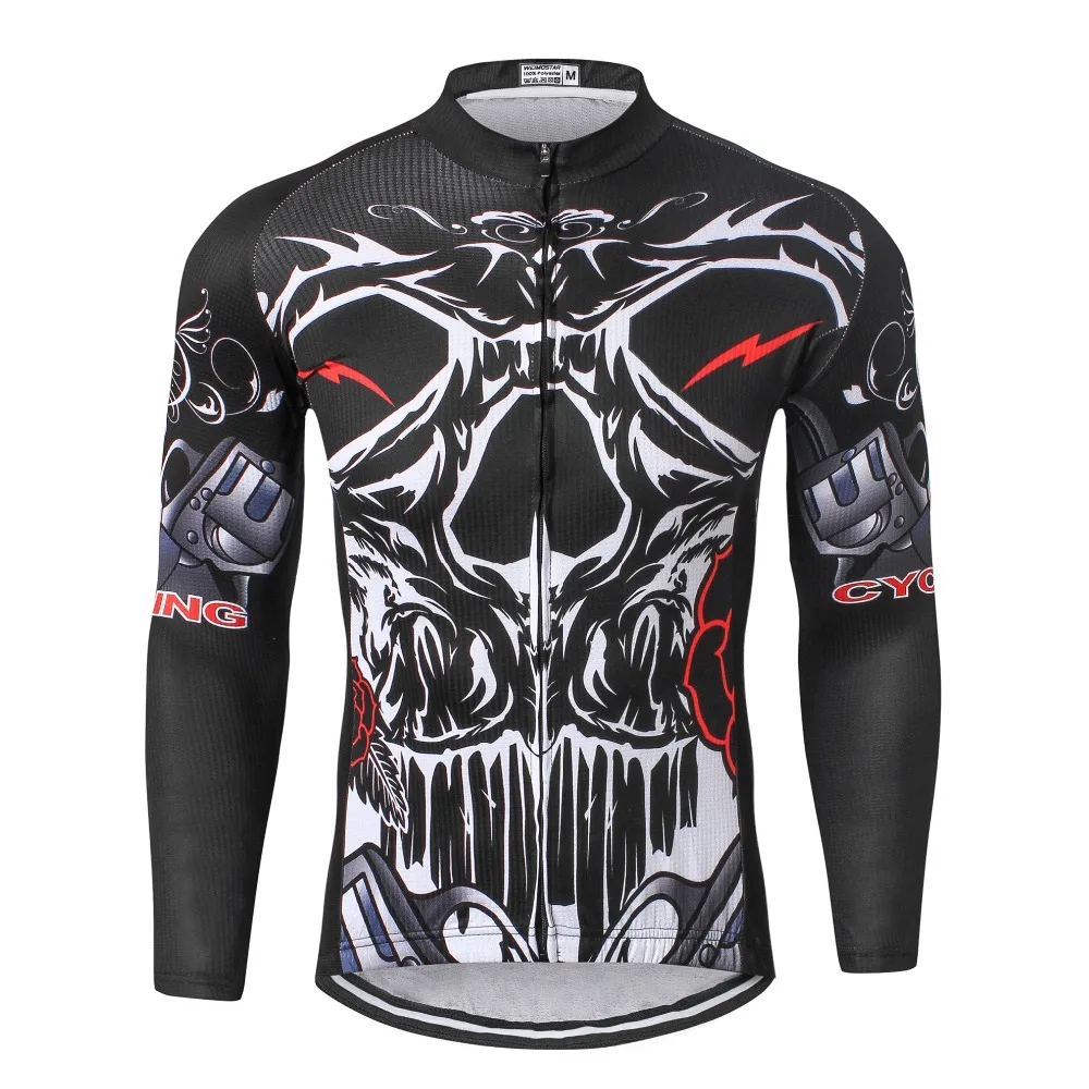 Мужская велосипедная футболка с длинным рукавом Черная|ropa ciclismo|bike menbicycle jersey |