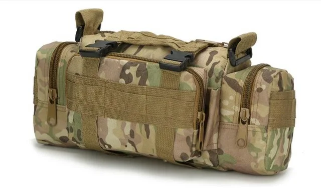CP Camo Верхняя уличная Военная тактическая поясная сумка, водонепроницаемый нейлоновый походный рюкзак для кемпинга, сумка для рук, военная сумка mochila bolsa - Цвет: CP Camo