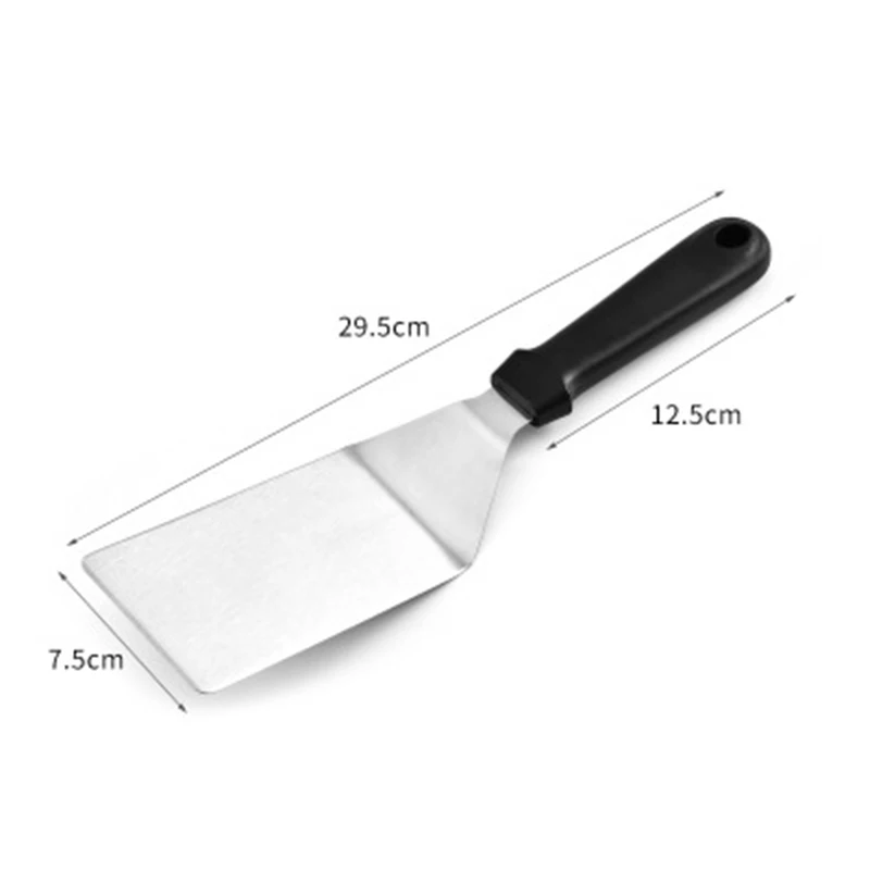 

Stainless Steel Pizza Spatula Fried Shovel Cake Lifter W/ Plastic Handle Kitchen