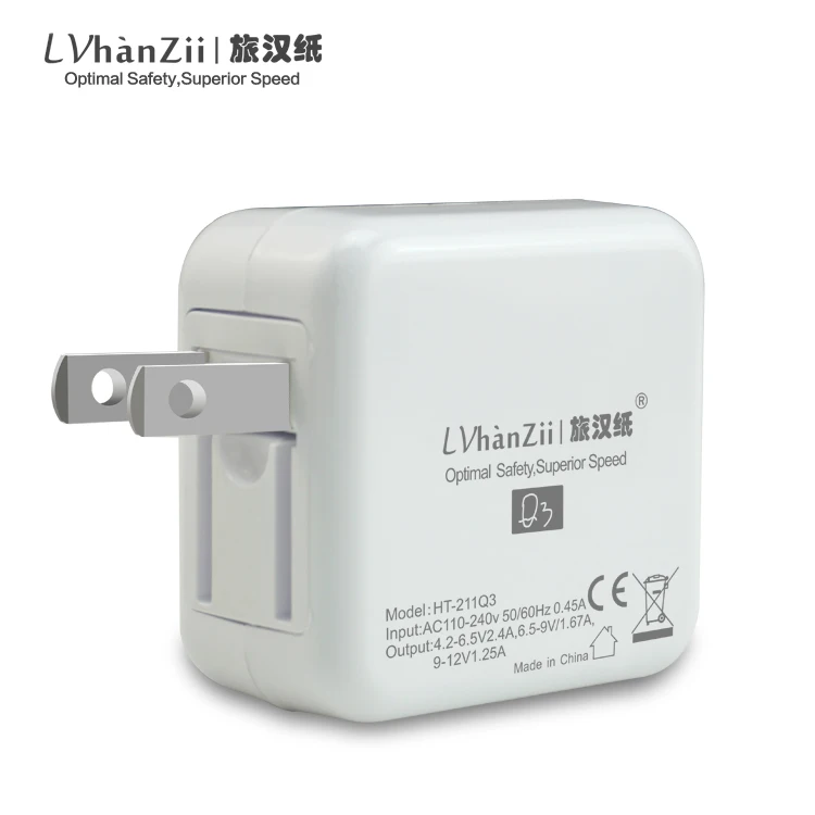 Quick Charge 3 0 18 W QC USB Wall Зарядное устройство складная НАС Подключите адаптер быстрая