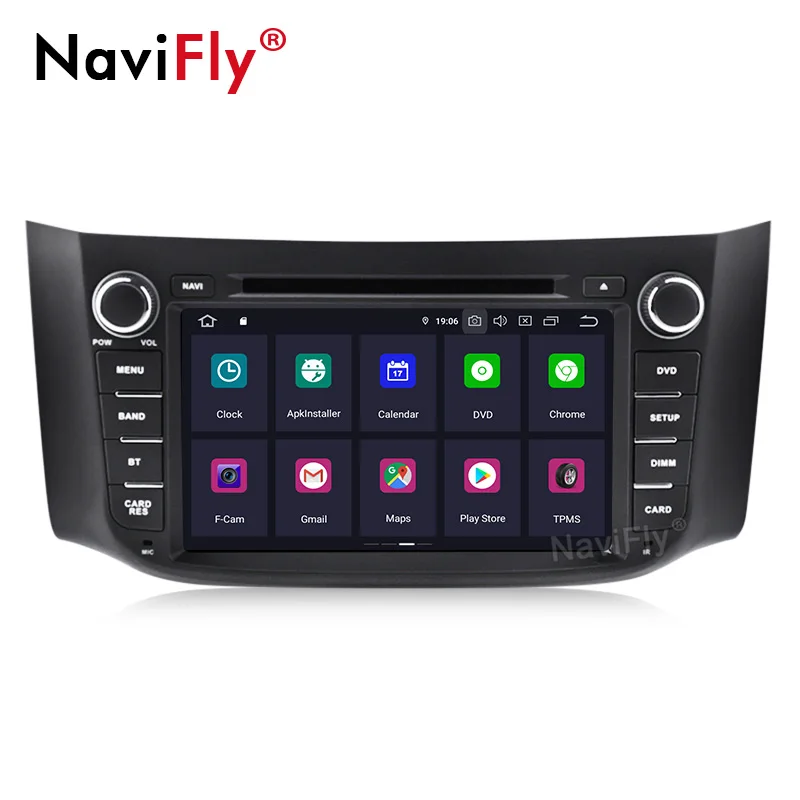 Android9.0 автомобильное радио DVD для NISSAN SILPHY четырехъядерный wifi Bluetooth Видео Аудио