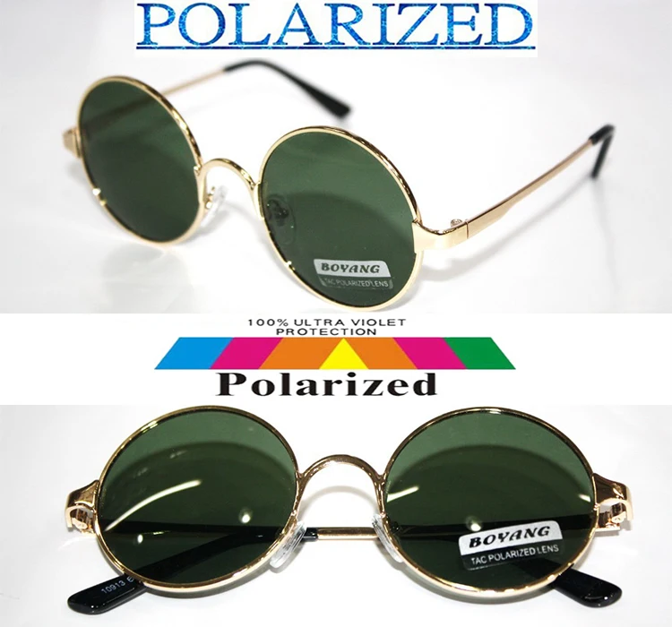 

2019 Rushed Custom Made Nearsighted Minus Prescription Round Vintage Ozzy Style Polarized Sunglasses -1 -1.5 -2 -2.5 -3 To -6.0