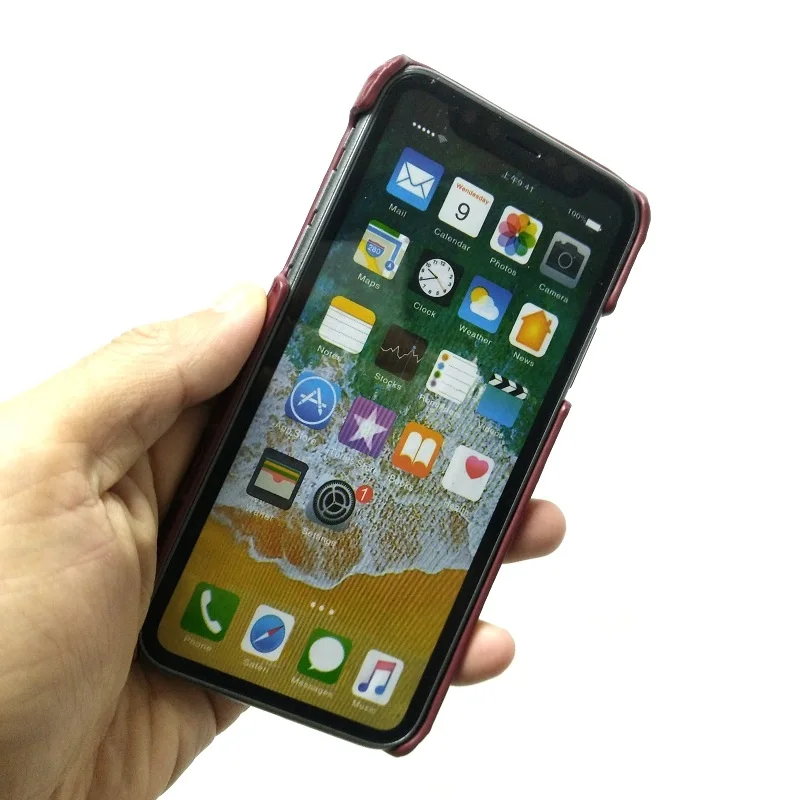 Чехол из натуральной кожи с ремешком на руку для iPhone X XS Max XR 7 8 Plus SE2|Бамперы| |