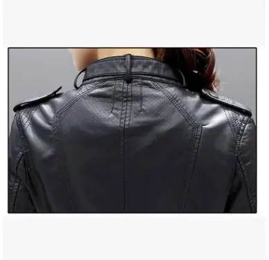 Женская короткая приталенная мотоциклетная куртка большого размера из