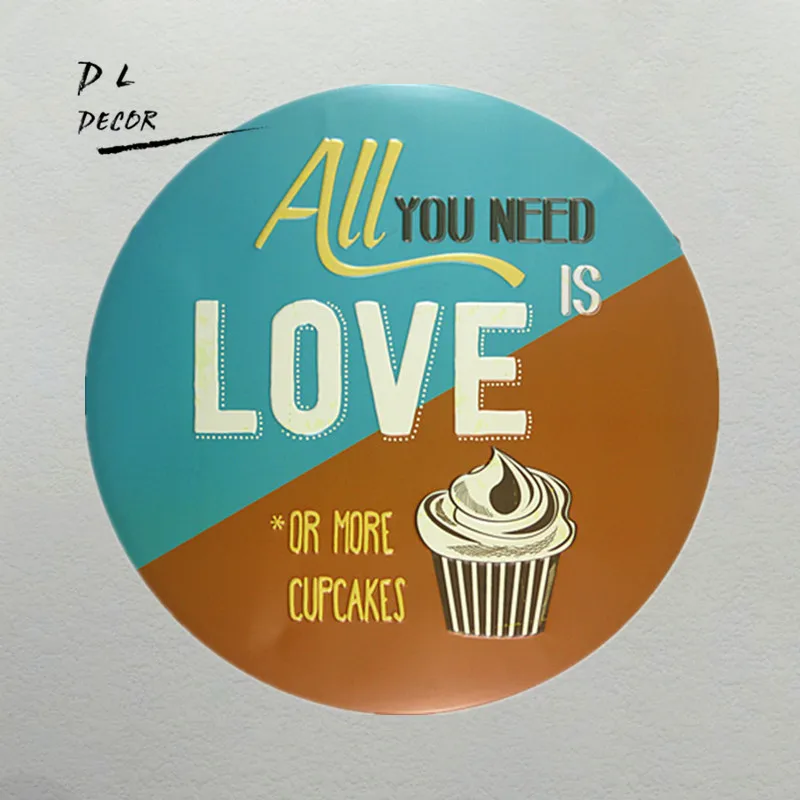 DL вечерние украшения с надписью all you need is love или более кекс стены искусства