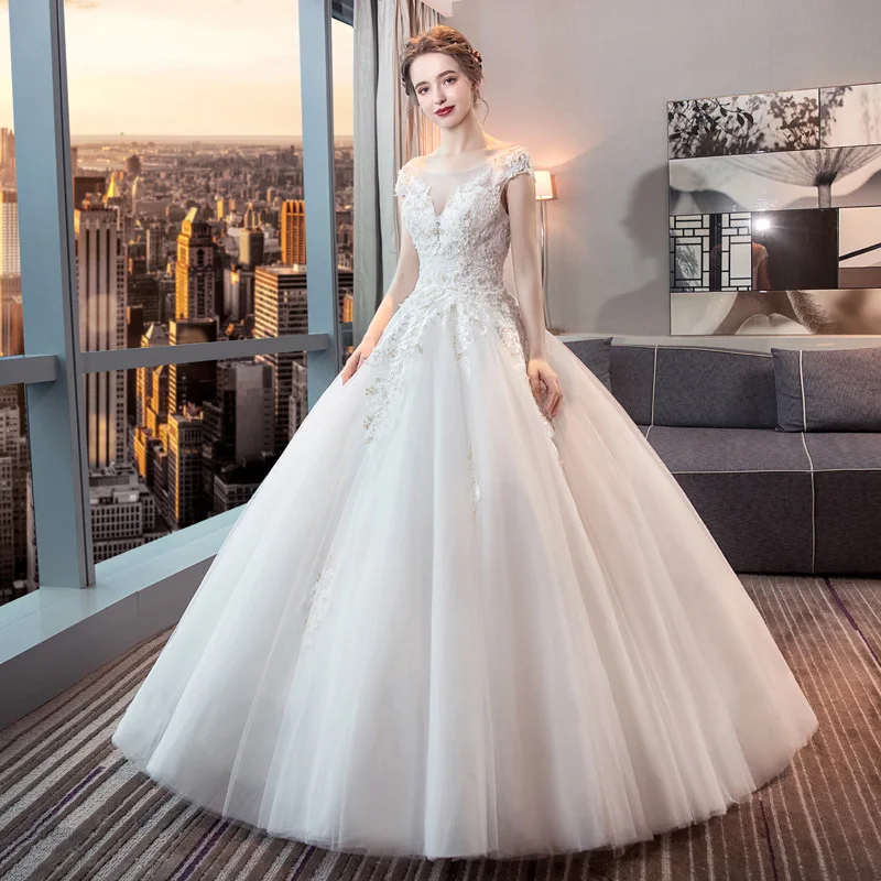 Vestido De Noiva 2020 Новинка Mrs Win свадебное элегантное бальное платье принцессы