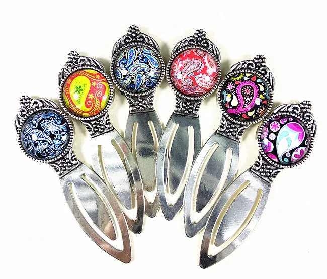 24 шт. в виде короны с линейкой красной розовой синей розой мандалой цветком