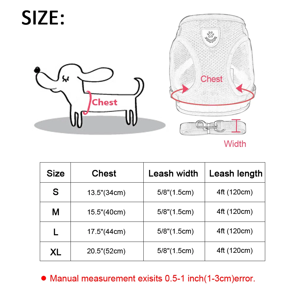 Комплект котелька и поводка для кошек "Cat Harness and Leash Set Reflective Kitten Puppy Dogs Jacket Mesh Pet Clothes For Small Chihuahua Yorkies Pug on"