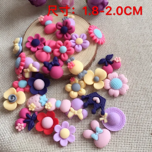 Korean cute cartoon resin 30pcs mixed collocation DIY children hair headdress accessories free shipping | Дом и сад