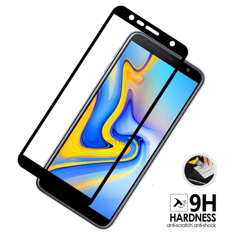 Полное покрытие для samsung j6 plus 2018 защита экрана закаленное стекло galaxy j62018 j6plus 6j
