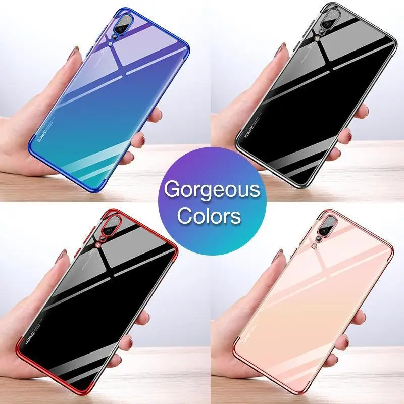 Противоударный мягкий силиконовый чехол с покрытием для Huawei Nova 2i 2S 3 3i 3e P10 Plus P20 Pro