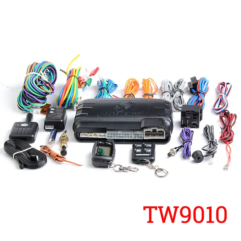 Бесплатная доставка Двухсторонняя Автомобильная сигнализация TOMAHAWK TW 9010 с ЖК