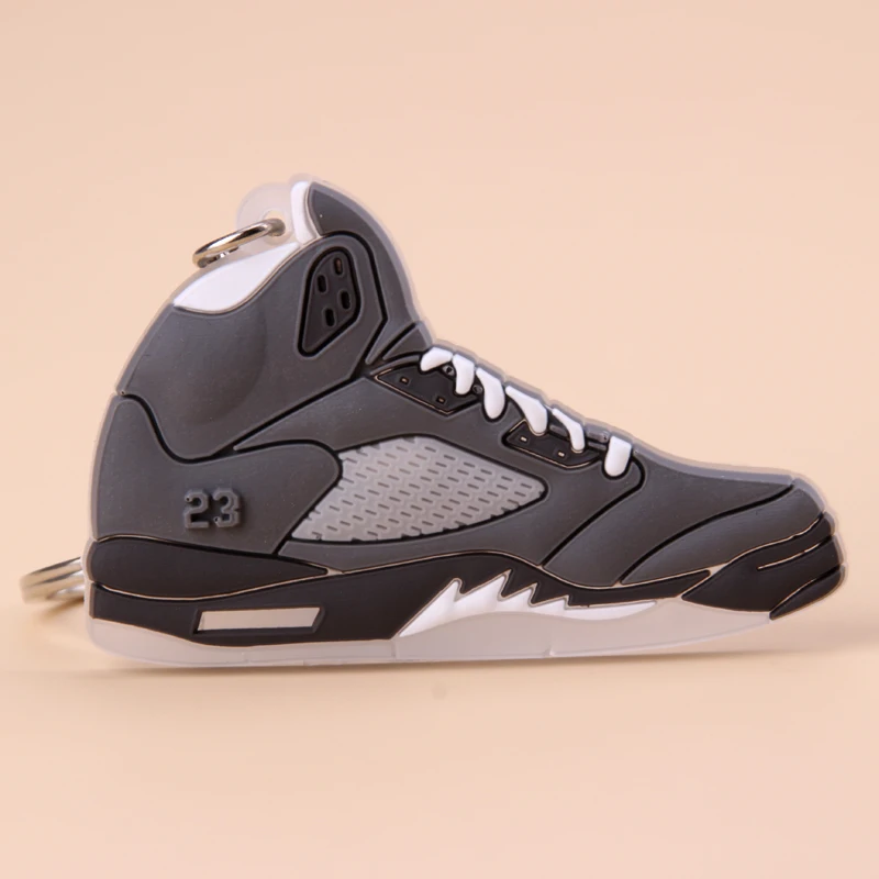 Picture Color6 Брелок новые экзотические мини Jordan 5 ретро обуви ключевая цепь Для мужчин и Для женщин детские подарочные брелки на баскетбольных кроссовок ключ держатель porte Clef - Цвет: Picture Color6