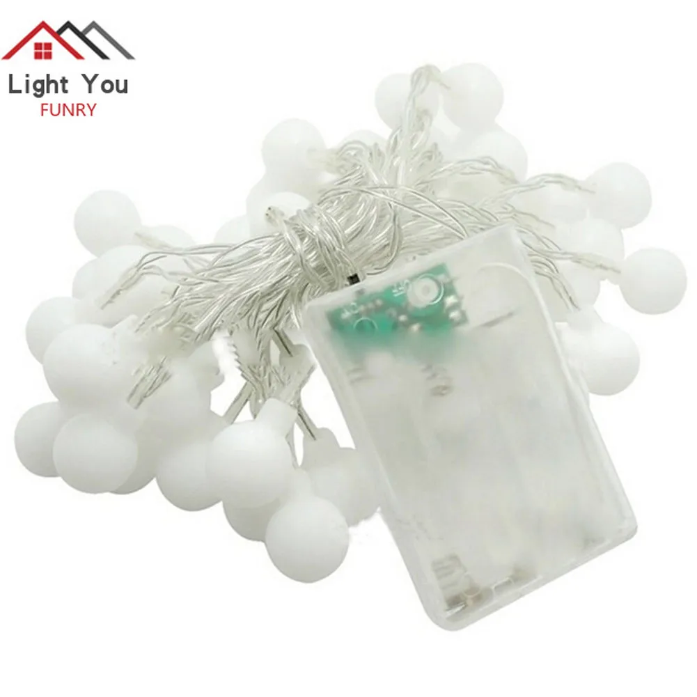 30 светодиодных шариковых подвесных декоративных огней свадебные украшения