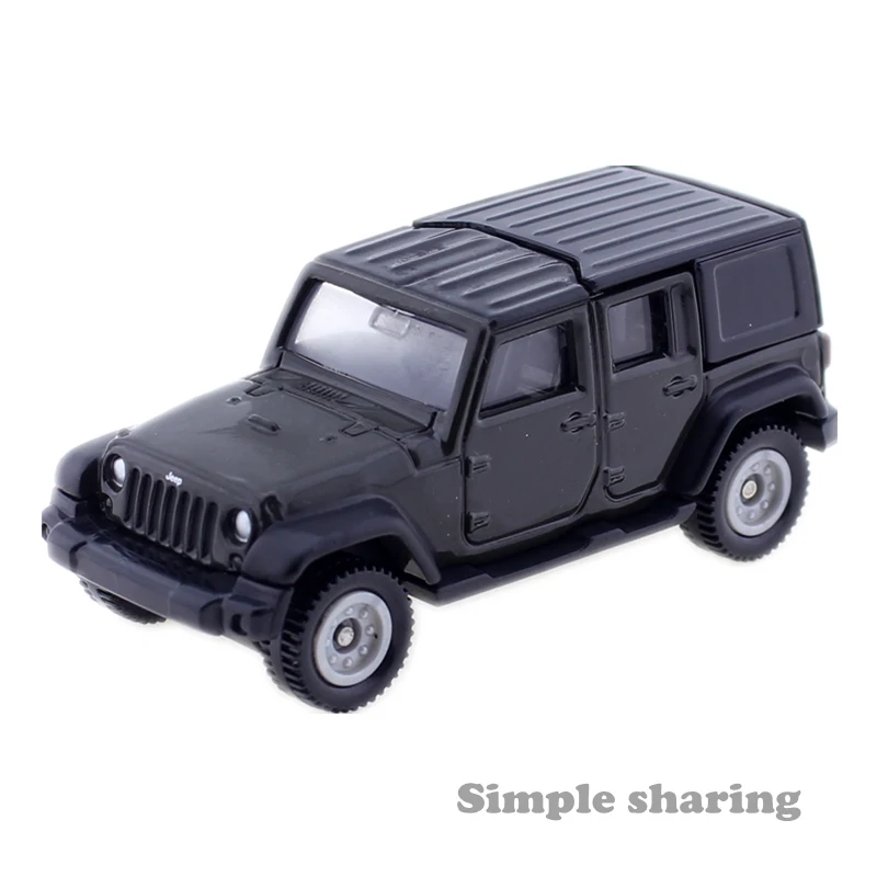 Tomica No. 80 черный Jeep Wrangler 1:62 Спортивный автомобиль Япония Такара томия литая под