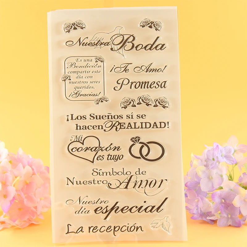 YLCS005 кольцо любовь силиконовые прозрачные штампы для скрапбукинга женские