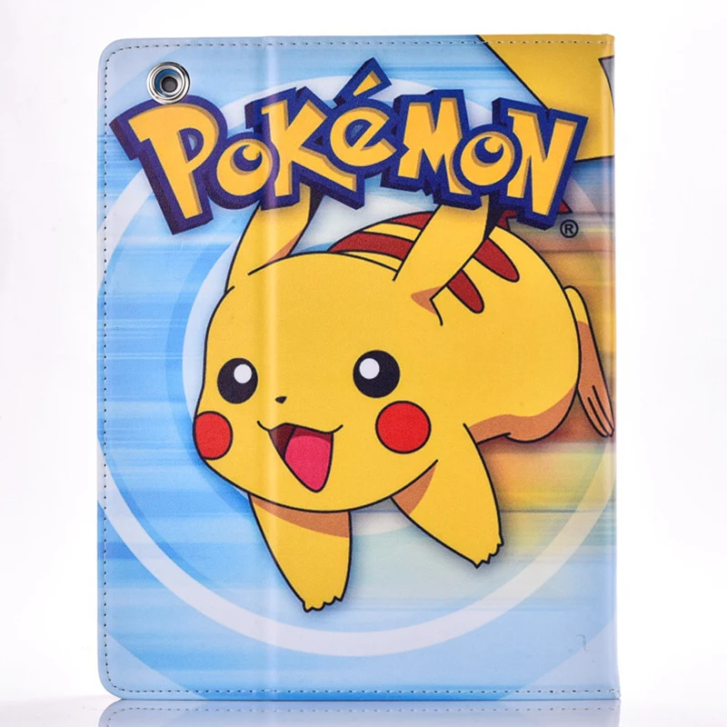 Чехол для Apple Ipad mini 1 2 3 Pokemon Go cute Pikachu мультяшный планшет pu кожаный чехол