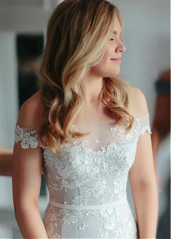 

Boho Vestido De Noiva Muslim Wedding Dresses Mermaid Tulle Appliques Lace Pearls Vintage Dubai Arabic Wedding Gown Bridal
