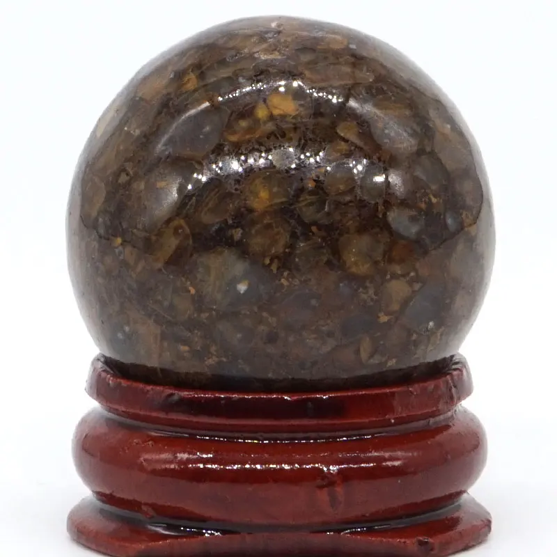 

Natural Pintade Opal Stone Ball Mineral Quartz Sphere Hand Massage Crystal Ball Healing Feng Shui Home Decor Accessory 30mm