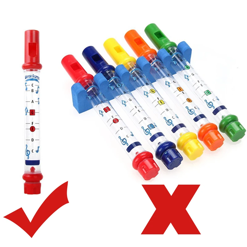 1 шт. водная флейта игрушка для детей цветная с ванночкой мелодии веселые