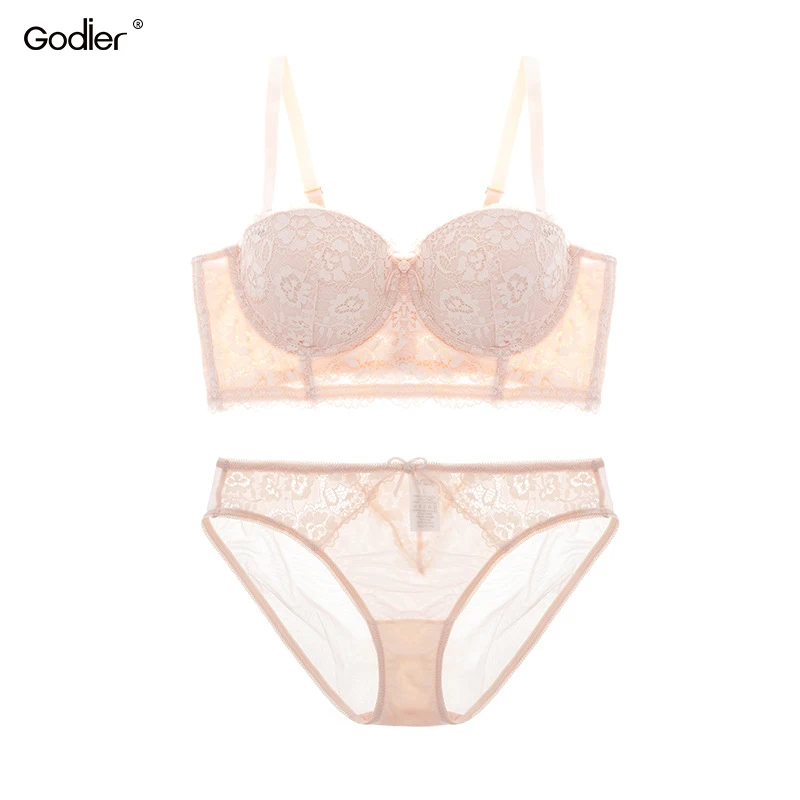 Комплект женского кружевного нижнего белья с чашками пуш ап|bra set|sexy bra setbra set sexy |