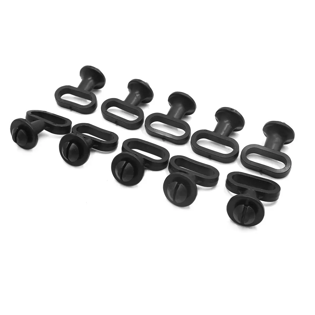 

Uxcell 10pcs Black Rubber Front Fender Speedometer Cable Guide Holder for Motorcycle, 10 Pack