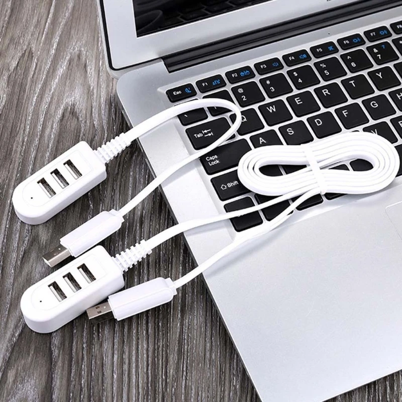 Высокоскоростной разветвитель с 3 портами USB 2 0 для зарядки ноутбука ПК и компьютера|USB-хабы| |