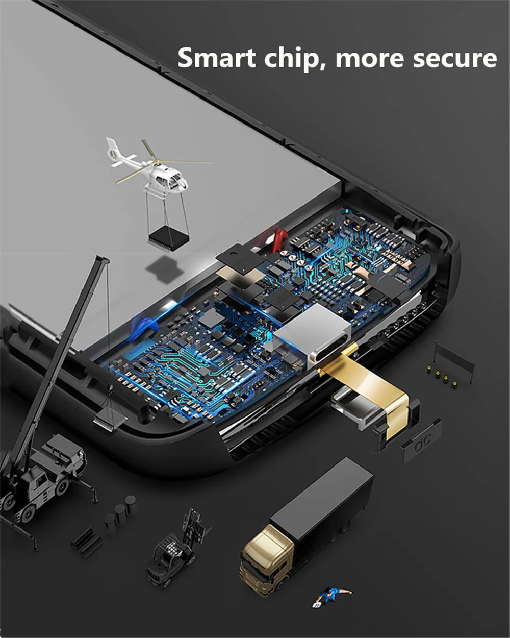 NTSPACE портативный внешний аккумулятор зарядное устройство чехол для huawei Nova 3 чехол с зажимом для аккумулятора 6800 мАч Внешний аккумулятор зарядное устройство чехол s