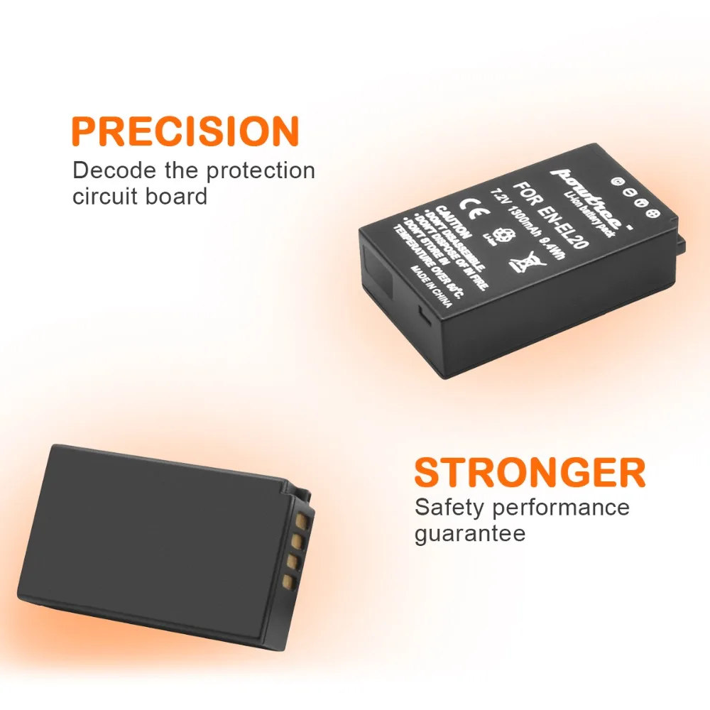 ENEL20 EN-EL20a Camera Battery+Charger for NIKON Coolpix P950 P1000 DL24-500 A 1 AW1 J1 J2 J3 S1 V3 | Электроника