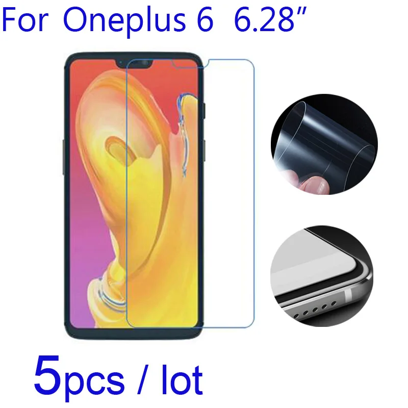 5 шт./лот мягкие Защитные пленки для One Plus 6 A6000 прозрачная/матовая/нано