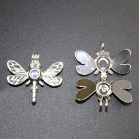 3229mm cute dragonfly design jewelry making supplies alloy beads cage pendant essential oil diffuser trendy locket