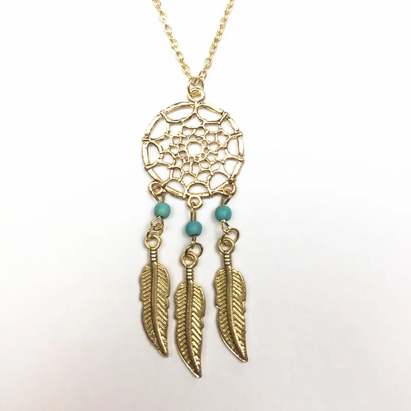 Новые модные ювелирные аксессуары Ловец снов кожаное ожерелье кулон подарок для