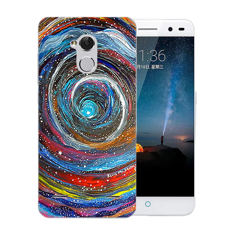 Чехлы для zte Blade V7 Lite прозрачный мягкий силиконовый чехол с вулканическим узором