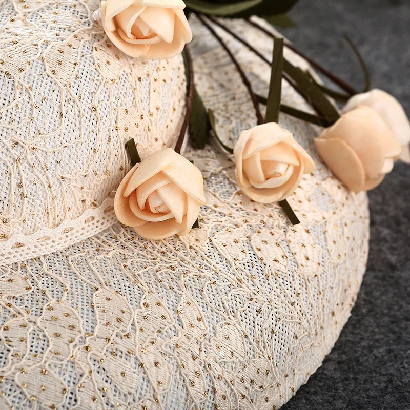 Новые винтажные Свадебные шапки и вуалетки цвета шампанского опт ZH007|bridal hats|vintage