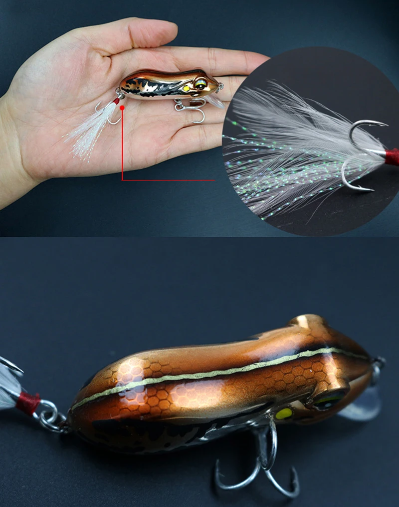 Новая приманка лягушка 5,5 см 10 г для рыбалки приманки-Воблеры Pesca Isca искусственная жесткая приманка кренкбейт блесна для радужной форели речной поток бас