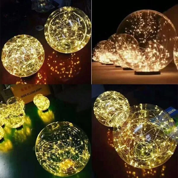 

Diameter of 25cm Shiny star lights ball luminous balls Wedding Decoration Party Props