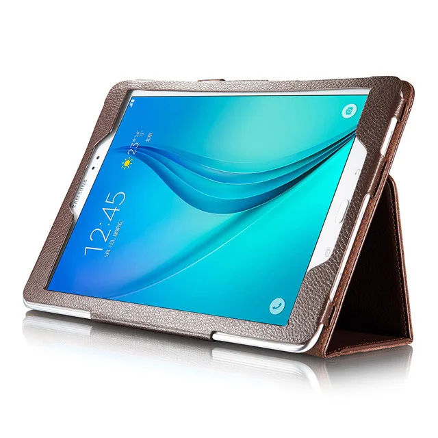 Искусственная Кожа Личи Стиль подставка чехол для Samsung Galaxy Tab A T550 T555 9,7 дюймов подставка Smart cover для SM-T550 SM-T555 планшет