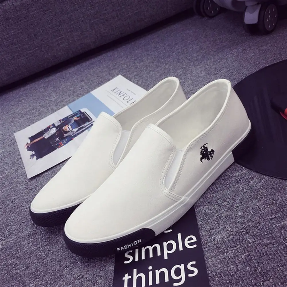 2018 New Mens Shoes 39-45 Fashion Outdoor loafers Walking Black Men Casual Leather Flats | Обувь