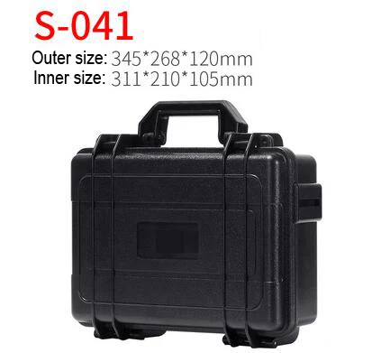 345x268x120mm S-041 Чехол для инструмента ударопрочный чехол для полета защитный противоударный водонепроницаемый чехол для инструмента чехол для камеры с пенопластом - Цвет: 345x268x120mm S-041