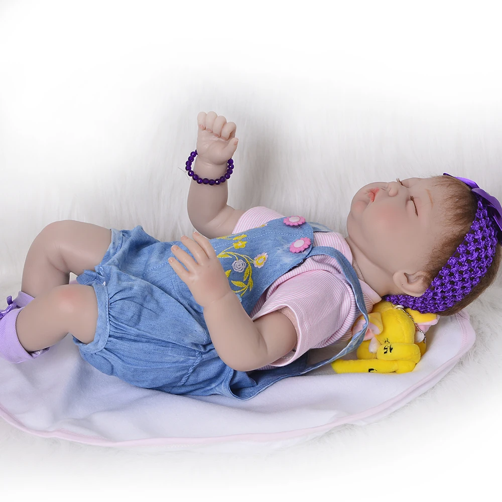 Милый кот спальный Boneca Reborn 22 дюймов ткань средства ухода за кожей винил