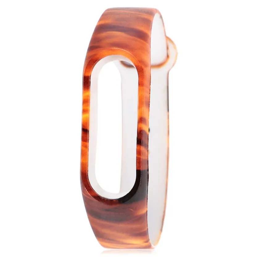 Новый Модный шаблон ТПУ Смарт наручные часы ремешок для Xiaomi Miband 2 Jun29 #2 Прямая