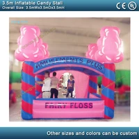 3 5m inflatable candy stall carnival inflatable popcorn station bar portable inflatable sweet booth cabin outdoor events tent