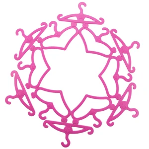 Интересные Подарочные игрушки для девочек, розовые аксессуары для кукол шт.упак., случайная распродажа, 20 вешалки для платьев