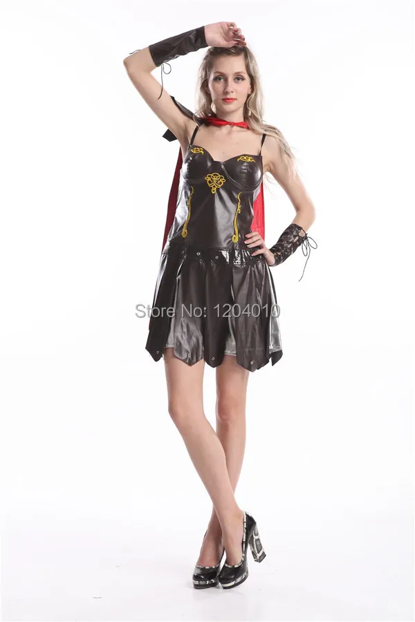 Бесплатная доставка Большие размеры дамы Ксения Гладиатор воин Принцесса Роман