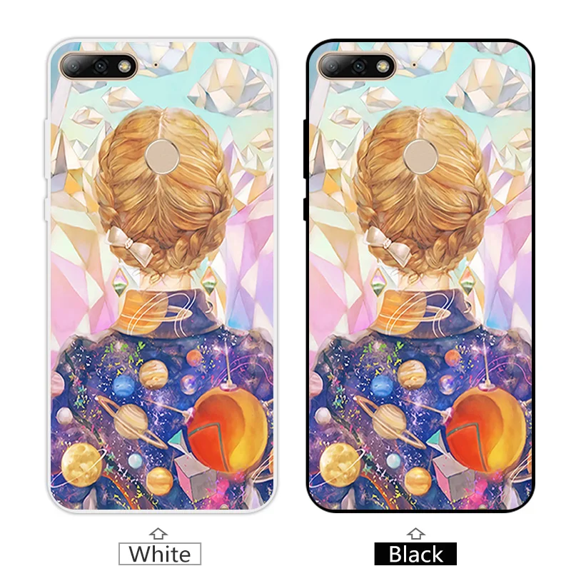 5.99 inch TPU for Huawei Y7 Prime 2018 Phone Fitted Pink Case Enjoy 8 / Nova 2 Lite Silicone Coque Capa Y72017 |