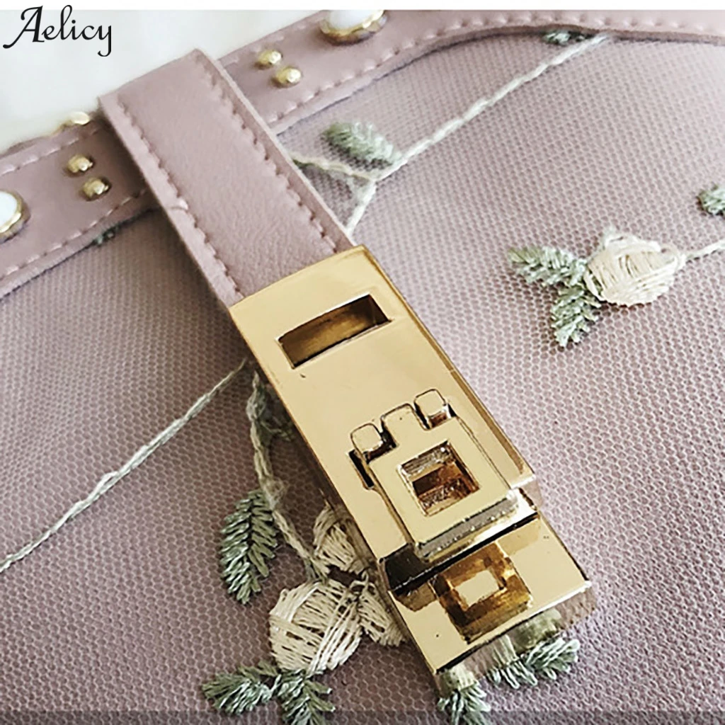 Aelicy Floral Embroidered Shoulder Bag Small Ladies Chain Messenger BagsFemale Versatile Bags Women | Багаж и сумки